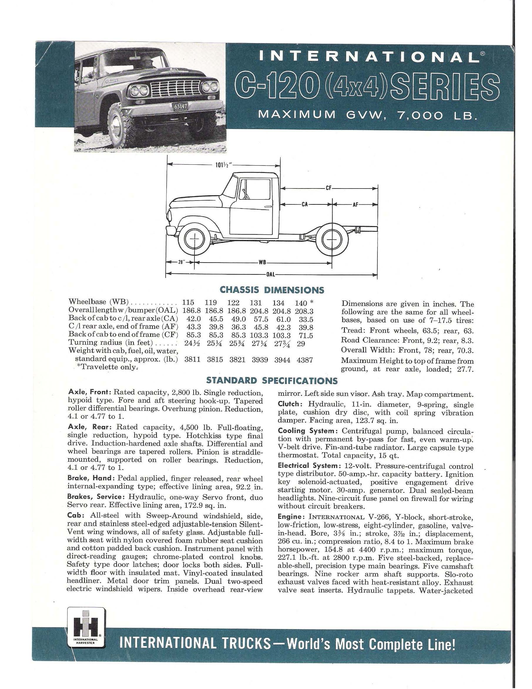 1961 International C-120 4X4 Series Folder Page 2
